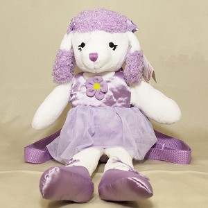 Purple Poodle Back Pack