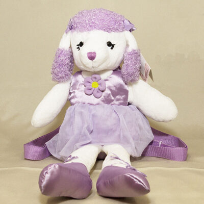 Purple Poodle Back Pack