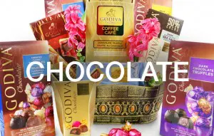 Valentine's Day Chocolates Gift Baskets and Gift Towers, Godiva, Swiss, Guylian, Ferrero Rocher, Toblerone, Frazer Liquor Chocolates and More!