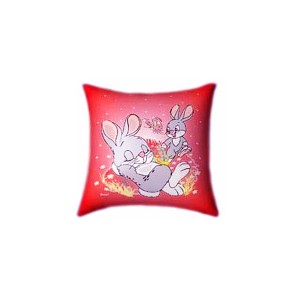 Bunnies Playing Easter Gifts for children Glow In The Dark Pillow