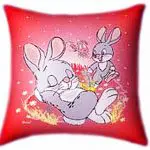 Bunnies Playing Glow Pillow 12″x 12″ ass. color +$19.95