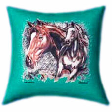 All The Beautiful Horses Glow In The Dark Pillow