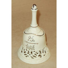 25th Anniversary Gifts Porcelain Bell