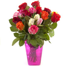 Colorful Bouquet of Sweet Roses - Delivery in Ontario