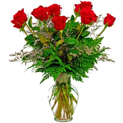 Charming Red Roses Bouquet