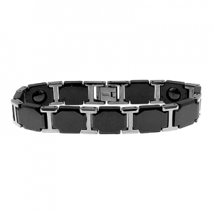 Tungsten & Ceramic Men's Bracelet