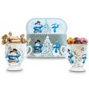 Snowman Mugs and Chocolates in Gift box Set