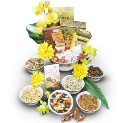 Apollo Fruit Design Bowl Set with Assorted Nuts - Deluxe