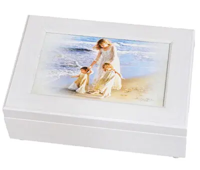 Walk Along The Beach Musical Jewelry Box