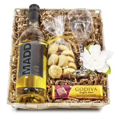 Mother of the Bride Wine & Glass Gift Set