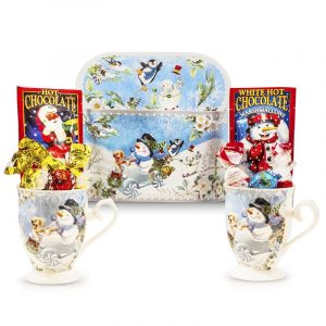 Snowman Mugs Hot Chocolate Gift box