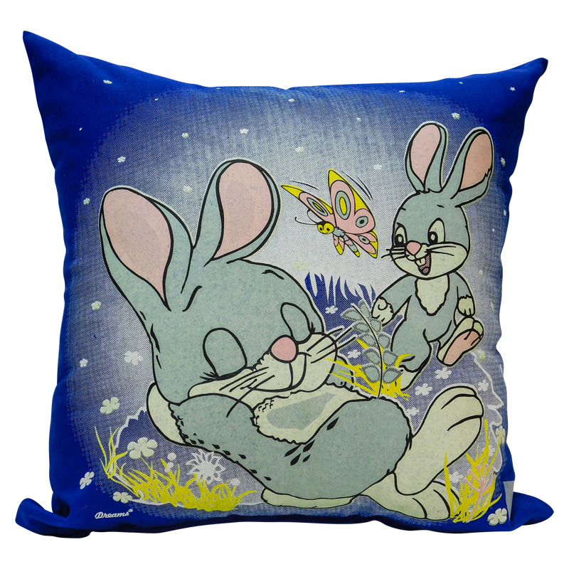 Bunnies glow pillow