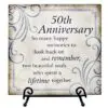 50th anniversary plaque